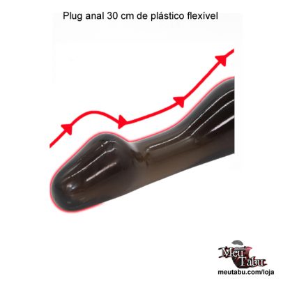 Plug anal 30 cm de plástico flexível meutabu