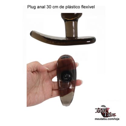 Plug anal 30 cm de plástico flexível meutabu