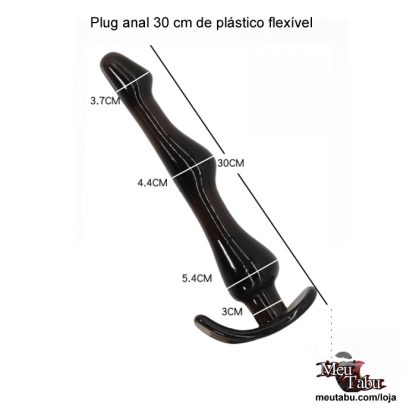 Plug anal 30 cm de plástico flexível meutabu