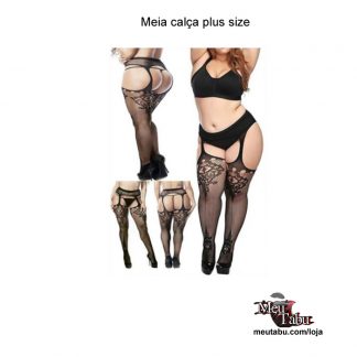 Meia calça plus size