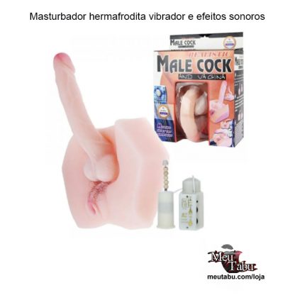 Masturbador hermafrodite vibrador e efeitos sonoros meutabu