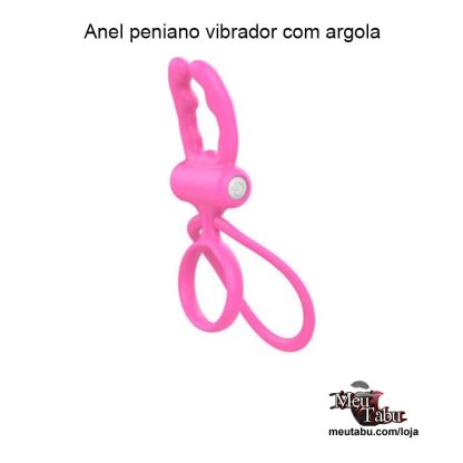 Anel peniano vibrador com argola meutabu.com