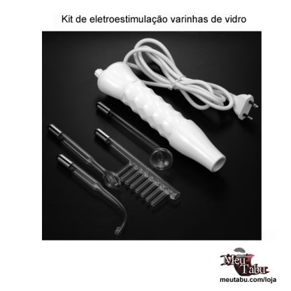 Kit de eletroestimulação varinhas de vidro meutabu