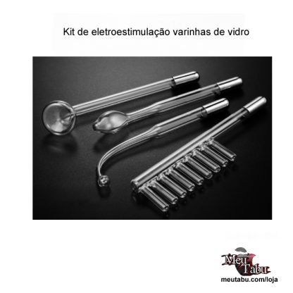 Kit de eletroestimulação varinhas de vidro meutabu