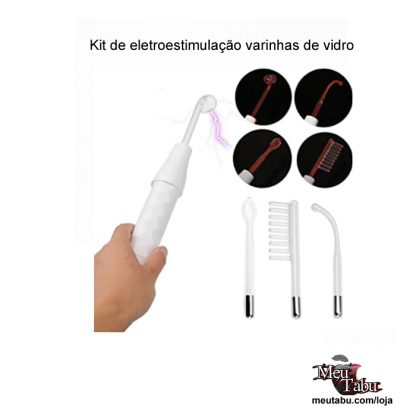 Kit de eletroestimulação varinhas de vidro meutabu