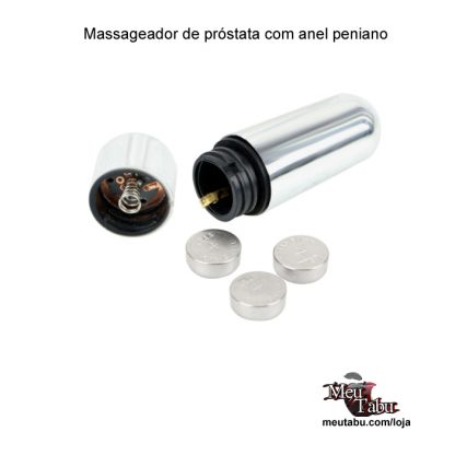 Massageador de próstata com anel peniano meutabu