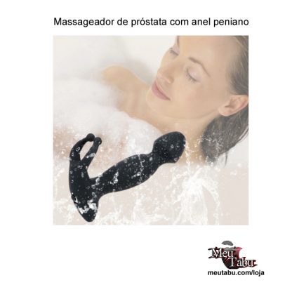 Massageador de próstata com anel peniano meutabu