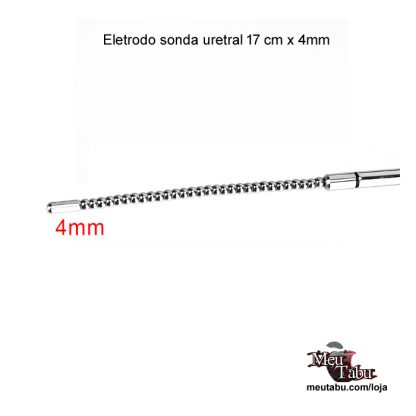 Eletrodo sonda uretral 17 cm x 4mm meutabu