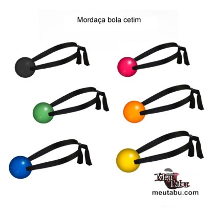 Mordaça bola cetim meutabu.com