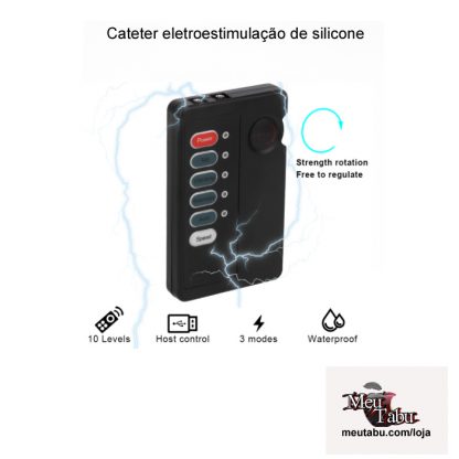 Cateter eletroestimulação de silicone meutabu