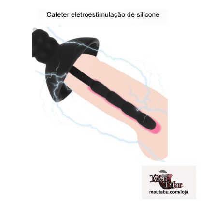 Cateter eletroestimulação de silicone meutabu