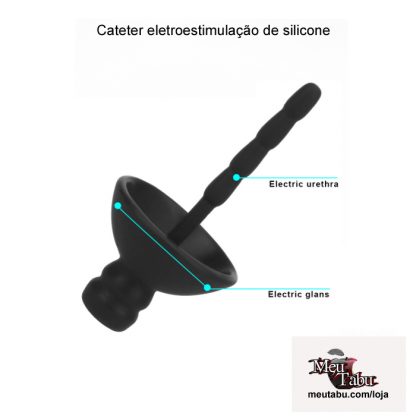 Cateter eletroestimulação de silicone meutabu