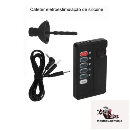 Cateter eletroestimulação de silicone meutabu