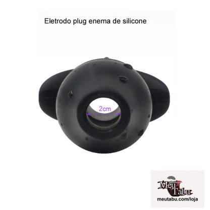 Eletrodo plug enema de silicone meutabu