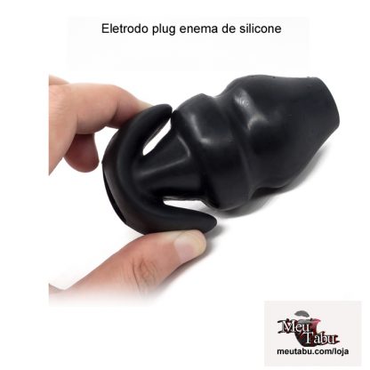 Eletrodo plug enema de silicone meutabu