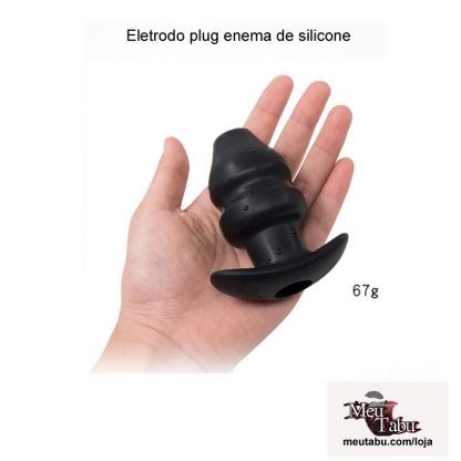 Eletrodo plug enema de silicone meutabu