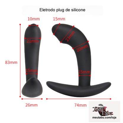 Eletrodo plug de silicone meutabu