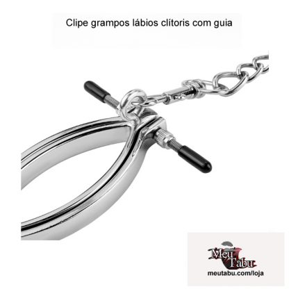 Clipe grampos lábios clítoris com guia meutabu