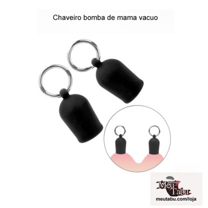 Par de chaveiro bomba de mama vacuo meutabu