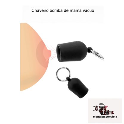 Par de chaveiro bomba de mama vacuo meutabu