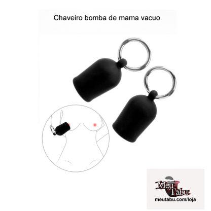 Par de chaveiro bomba de mama vacuo meutabu