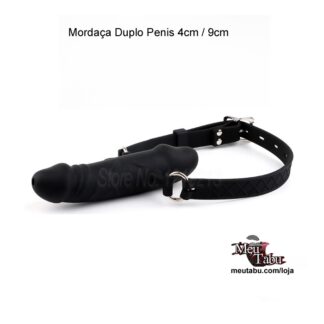 Mordaça Duplo Penis 4cm / 9cm meutabu.com