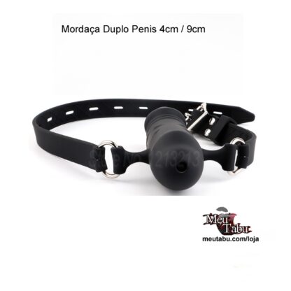 Mordaça Duplo Penis 4cm / 9cm meutabu.com