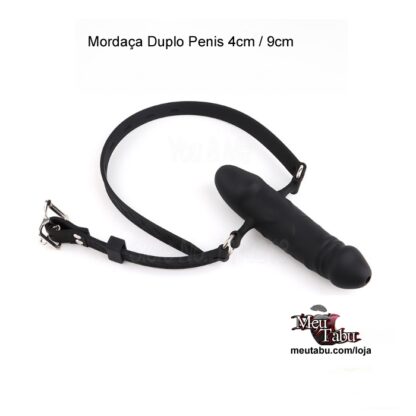 Mordaça Duplo Penis 4cm / 9cm meutabu.com