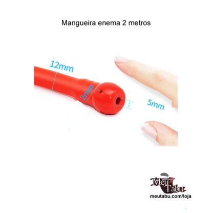 Mangueira enema 2 metros meutabu