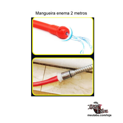 Mangueira enema 2 metros meutabu