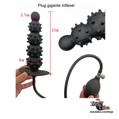 Plug gigante inflável meutabu.com