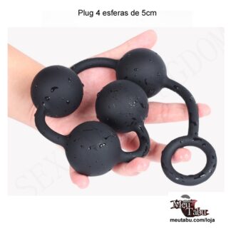 Plug 4 esferas de 5cm meutabu