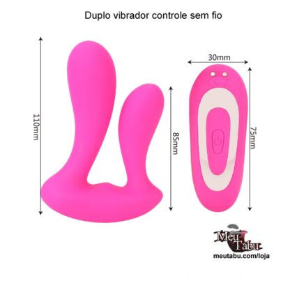 Duplo vibrador controle sem fio meutabu.com