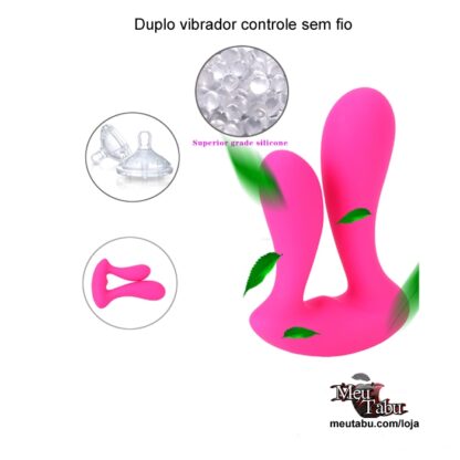 Duplo vibrador controle sem fio meutabu.com