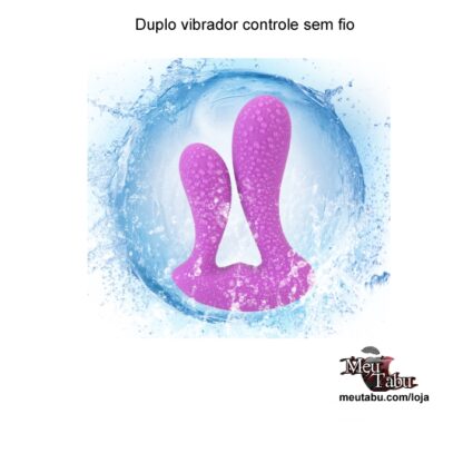 Duplo vibrador controle sem fio meutabu.com