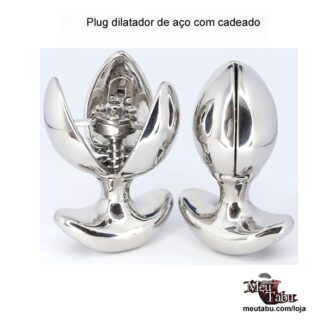 Plug dilatador de aço com cadeado meutabu.com