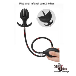 Plug anal inflável com 2 folhas meutabu.com