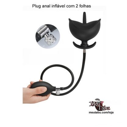 Plug anal inflável com 2 folhas meutabu.com