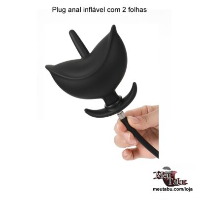 Plug anal inflável com 2 folhas meutabu.com