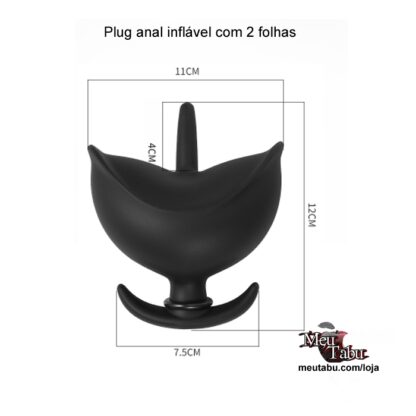 Plug anal inflável com 2 folhas meutabu.com