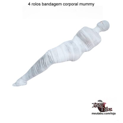 4 rolos bandagem corporal mummy meutabu.com