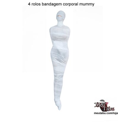 4 rolos bandagem corporal mummy meutabu.com