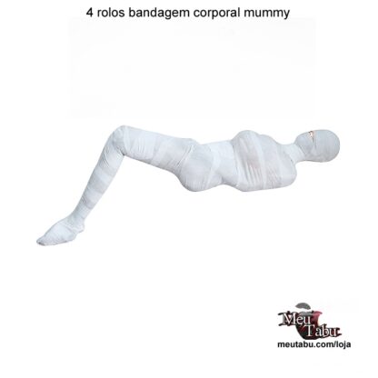 4 rolos bandagem corporal mummy meutabu.com