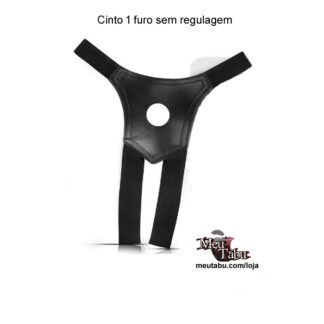 Cinto de couro sintetico 1 furo sem regulagem meutabu.com