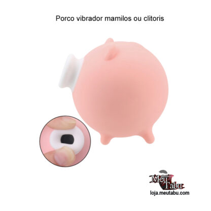 Porco vibrador mamilos ou clitoris