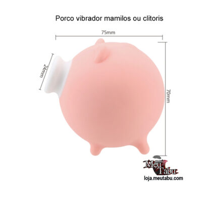 Porco vibrador mamilos ou clitoris meutabu