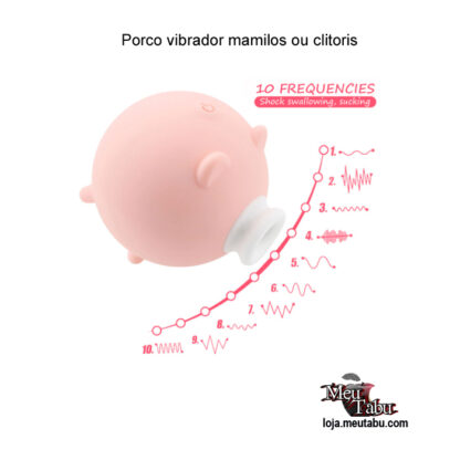 Porco vibrador mamilos ou clitoris meutabu