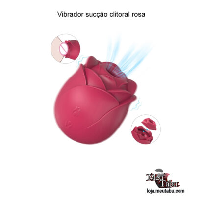 Vibrador sucção clitoral rosa