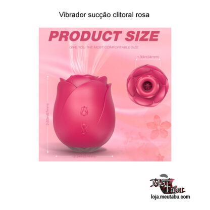 Vibrador sucção clitoral rosa