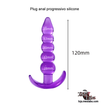 Plug anal progressivo silicone meutabu.com